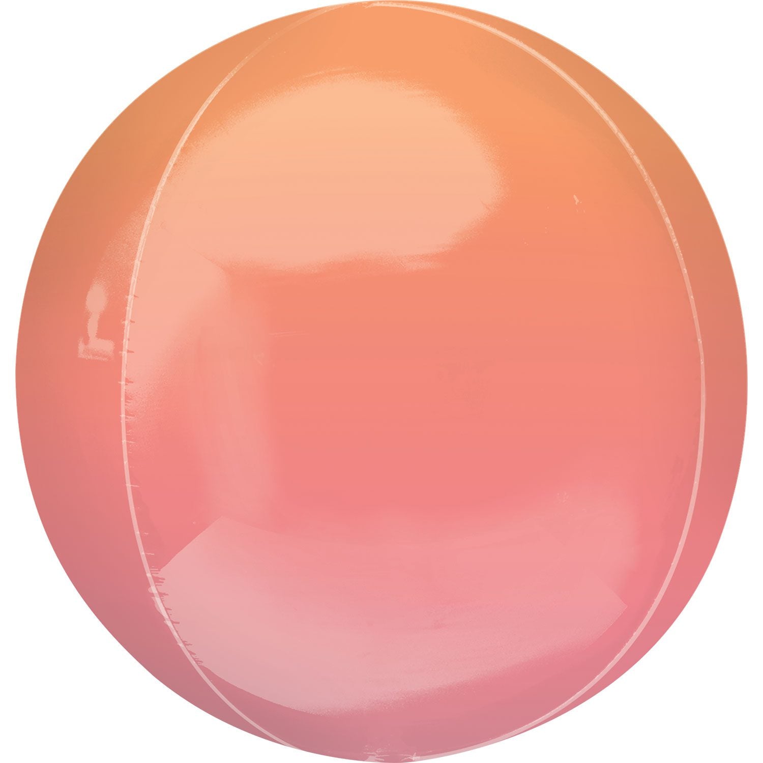Amscan Anagram 16 inch Ombre Red Orange Orbz Foil Balloon 3984701